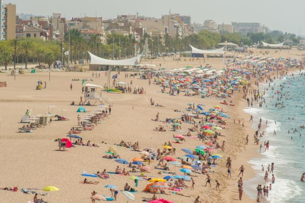 Calella City Beach in Spain