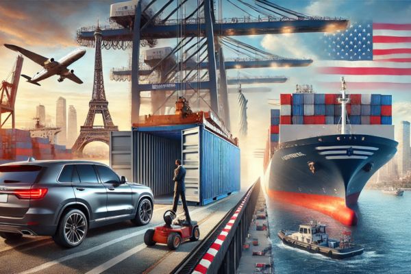 shipping a vehicle from france to the usa