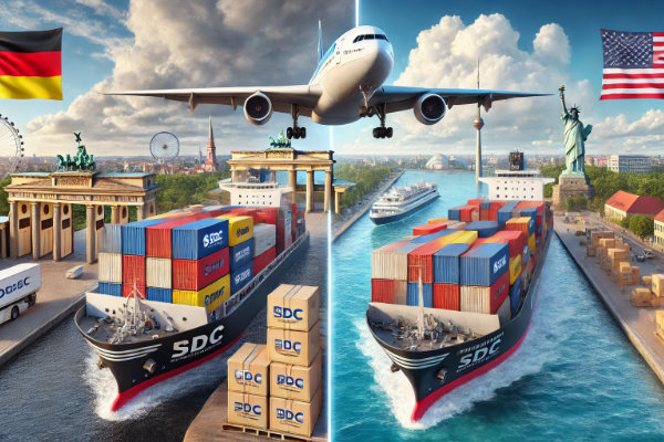 air freight and sea freight from germany to the usa