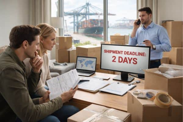 shipping schedules and deadlines