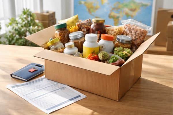 Can I Ship Food, Vitamins, or Supplements in an International Move?