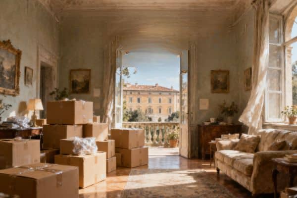 shipping household goods to italy