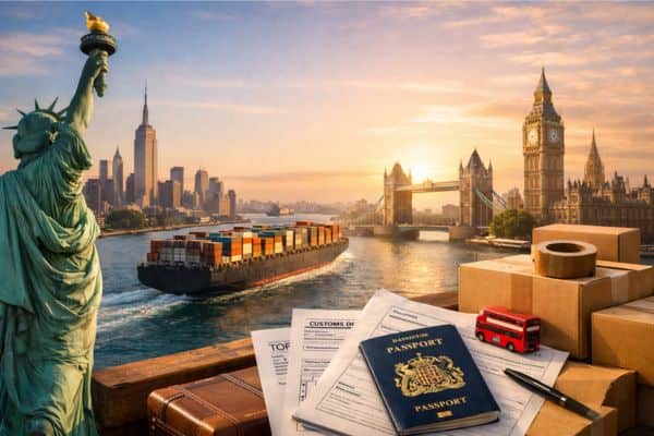 Moving from New York to the UK: Shipping Household Goods, TOR Relief, and What to Expect