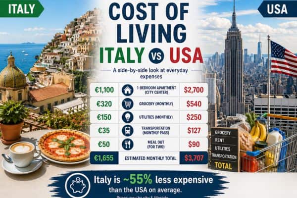 Cost of Living in Italy vs the USA: A Practical Comparison for Americans