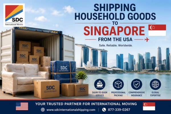 Shipping Household Goods to Singapore from the USA
