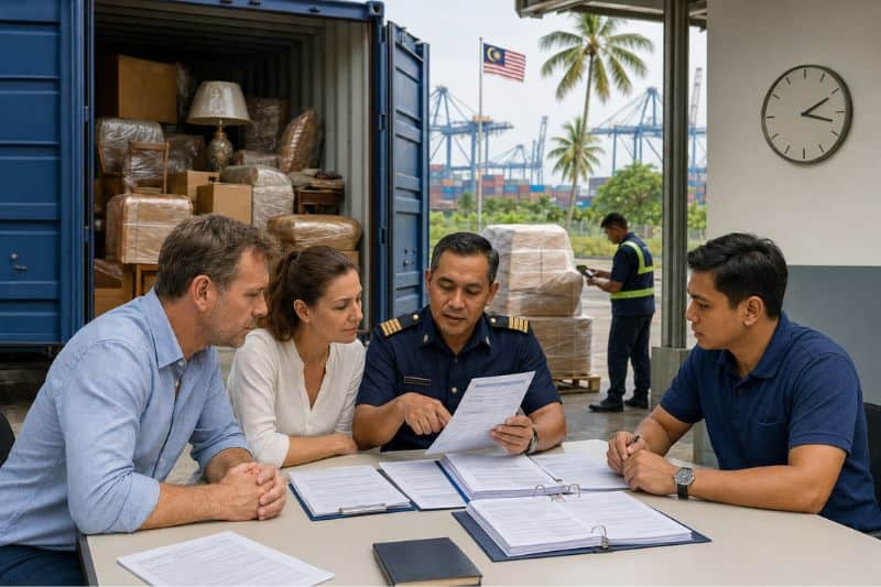 Malaysia Household Goods Shipping: The K1 Form and Duty-Free Timing