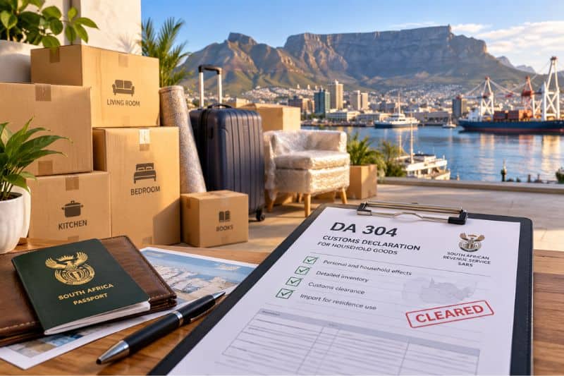 South Africa’s DA 304 Form for Household Goods